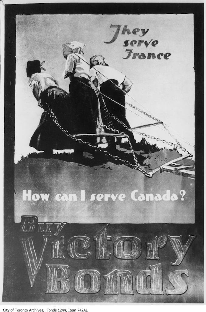 1918 - Poster advertising Victory Bonds
