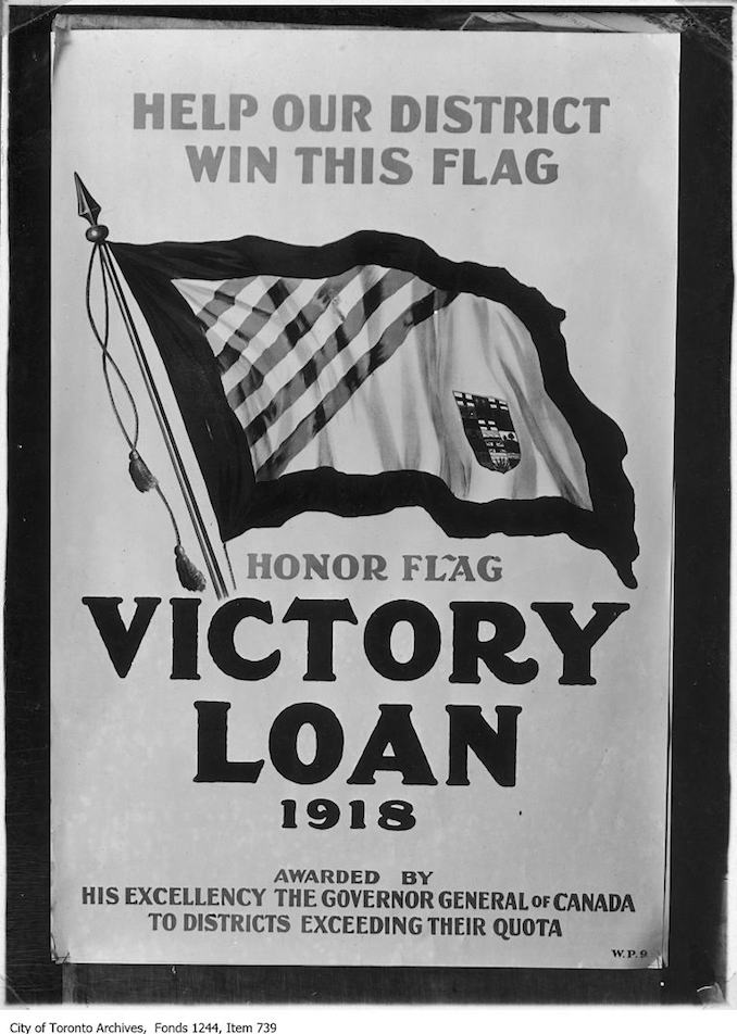 1918 - Poster advertising victory loan drive