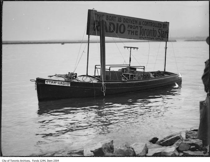 1920 - Toronto Star radio-controlled boat