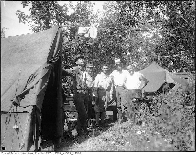 1930 - 1956 - Nat Turofsky and others at campsite