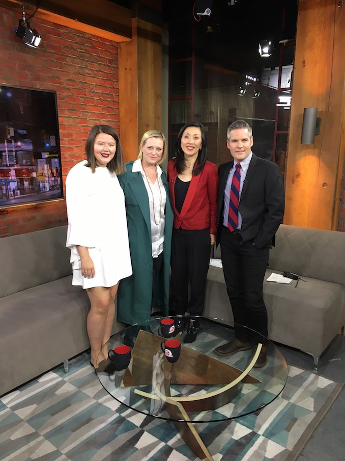 Visiting CP24 with Sarah to promote the Made Inland Pop-Up shopping event in Toronto (find us there this year Sept. 21 - 22nd)