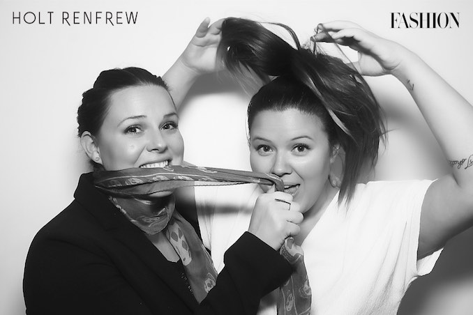 Having fun at the Fashion Magazine X Holt Renfrew Bash with my sister and Brand Manager Lindsay Ditkofsky