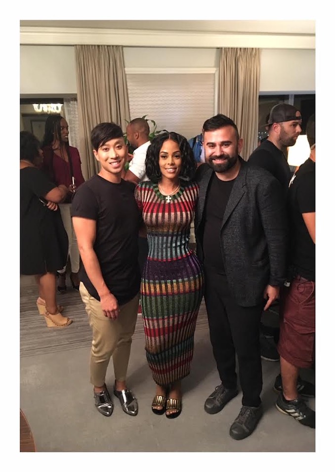 With Keyshia K’aoir and my business partner Chalo Hancock during the filming of The Mane Event in Miami