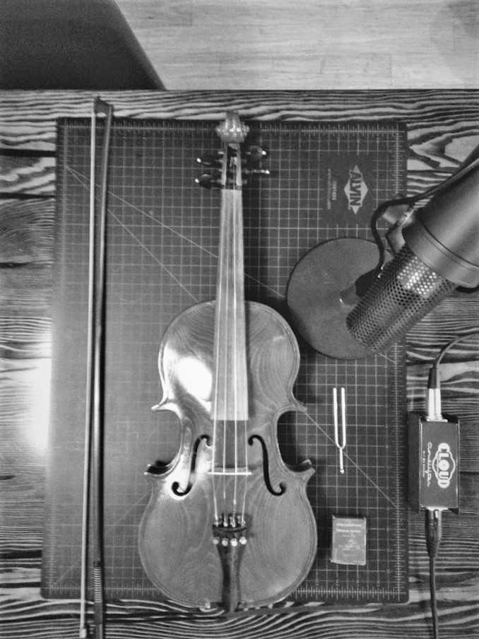 5 Hunting for sounds in a fiddle passed down to me from my great uncle.