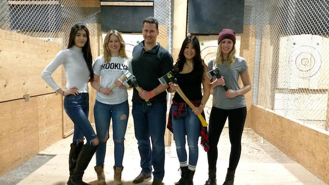 Axe throwing with the fam jam. I’m the most dangerous with the axe...apparently you shouldn’t mess with me ;)