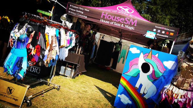 The House of Sass & magic booth set up at Shambhala Music Festival in Salmo British Columbia. This is one of my favourite places on earth. We have vended at this festival for 5 years and this summer was one of our best years on the farm. Photo Cred: Suzan Mazur - August 2018