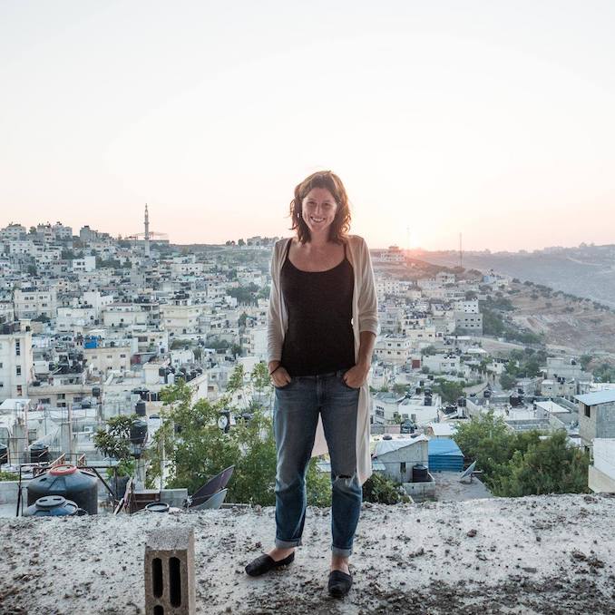 Kelly Guerin - Directing a film in Jalazone refugee camp, Occupied Palestinian Territories