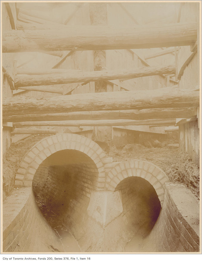 Toronto Sewer System - 1890? - Bellmouth, Northwest Branch, Garrison Creek sewer