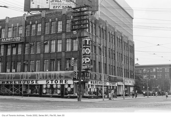1972 - Spadina and College looking south west