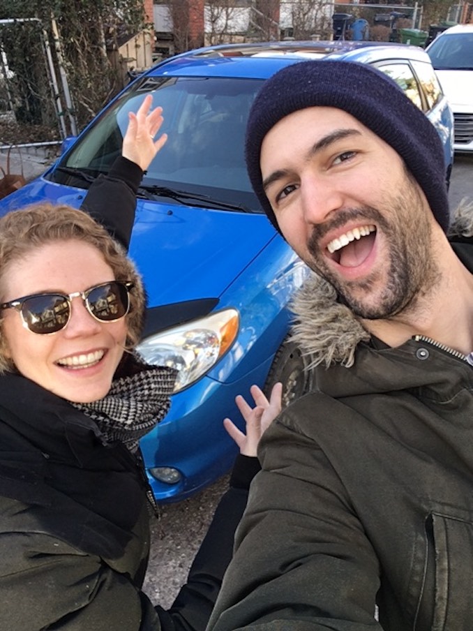 We just bought our first car for a trip to Hollywood this winter. Neither of us have ever owned a car so we're driving to the mailbox at this point.