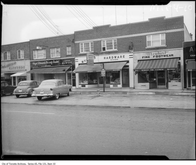 Photographs of Old Shoe Stores in Toronto