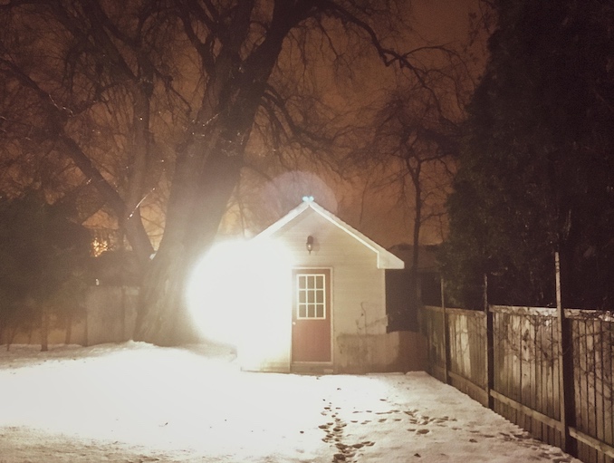 Backyard Basement Living. Finally home after a long day.