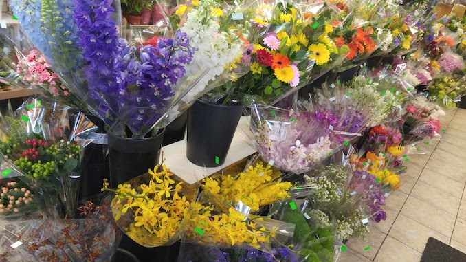 Bloor and Kennedy Flower: It is a picture of the inside of my favourite flowers shop in my neighbourhood.