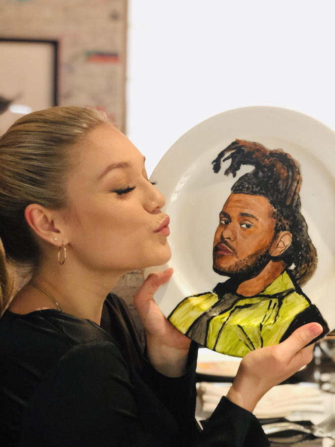 Amalia Williamson - Dinner downtown Toronto with friend, The Weeknd