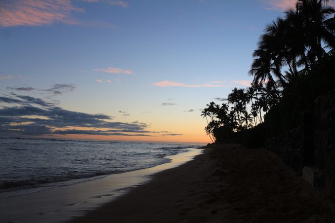 Shannon Litzenberger - Nightfall in Hawaii, where I traveled to teach movement workshops at the University of Hawaii last February. 