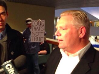 Healthcare Doug Ford speaking to reporters