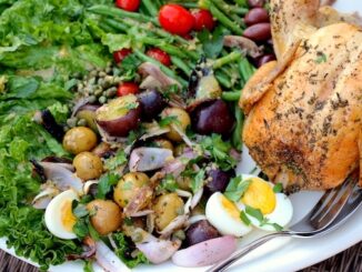 White Wine Grilled Chicken with Grilled Niçoise Salad