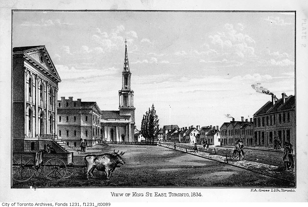 1834 - View of King Street East,