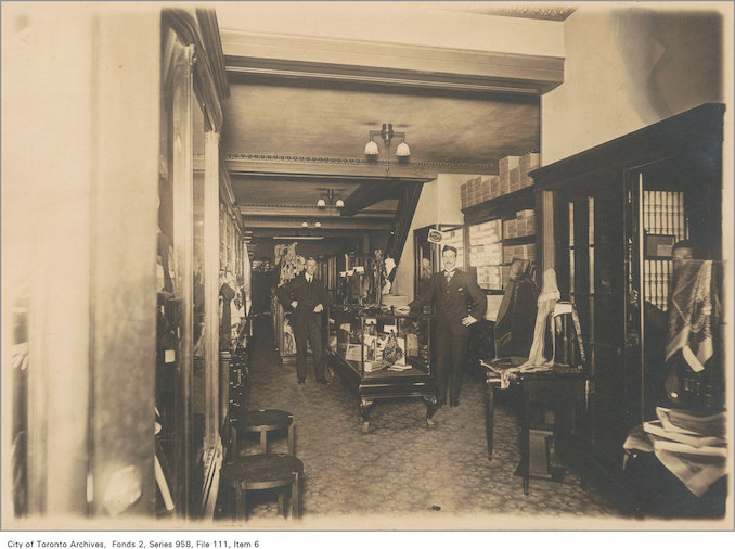 1890? - Interior of Bilton Bros ltd mens clothing store at 103 King Street West