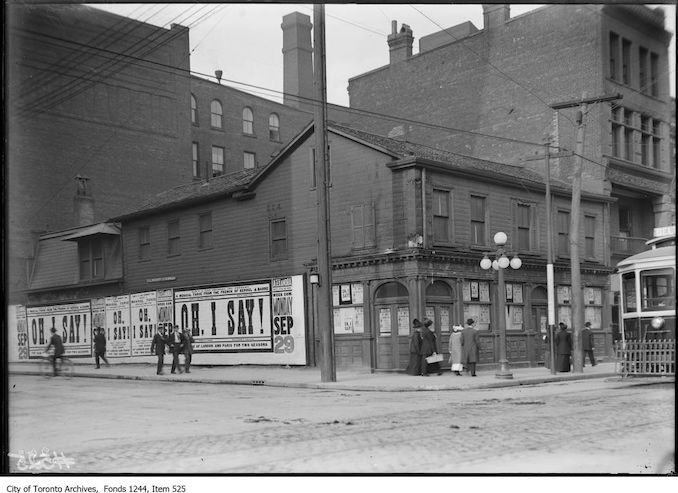 1908 - The British Hotel at the north-east corner of Simcoe and King streets