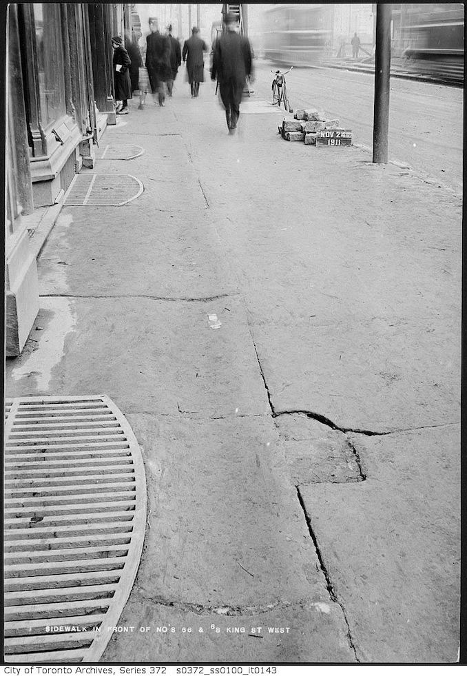 1911 - November 24 - Sidewalk 66-68 King Street West