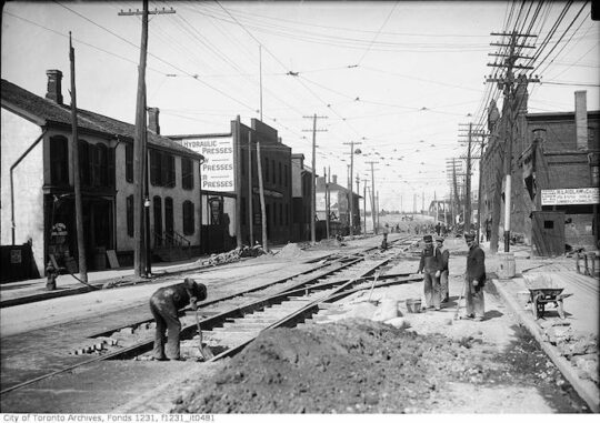 Vintage Photographs from along King Street in Toronto