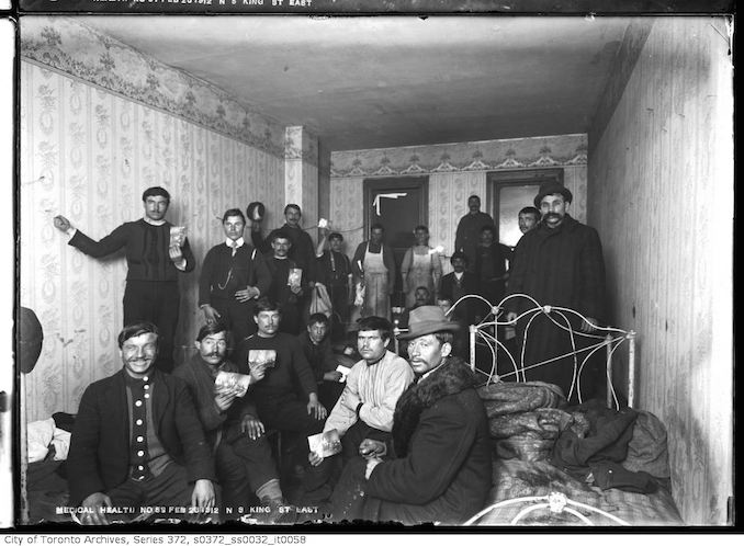 1912 - February 26 - Interior, occupied - slum house on north side of King Street East