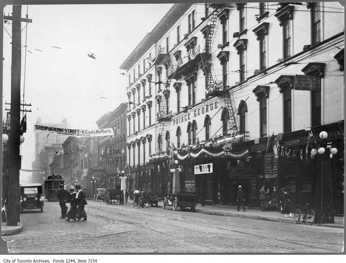 1912 - King Street West, south side, looking east from York Street