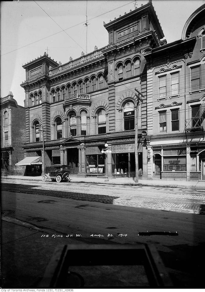 1914 - April 30 - North American Life Building, No. 112-118 King Street West