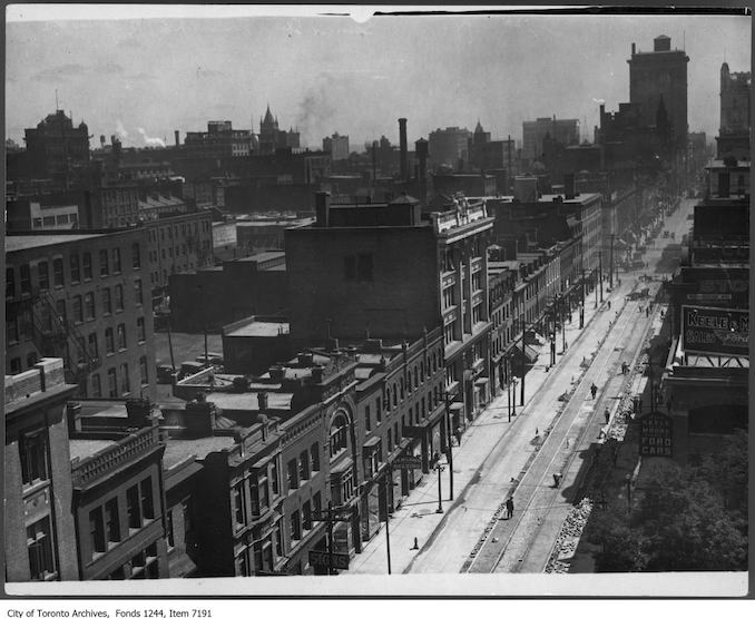 1919 King Street Looking East Toward York Street Toronto Guardian