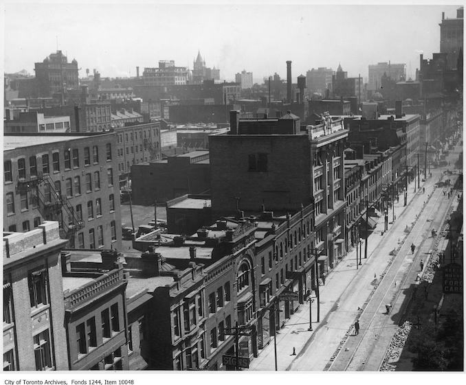 1920 - King Street West, looking northeast from Simcoe Street