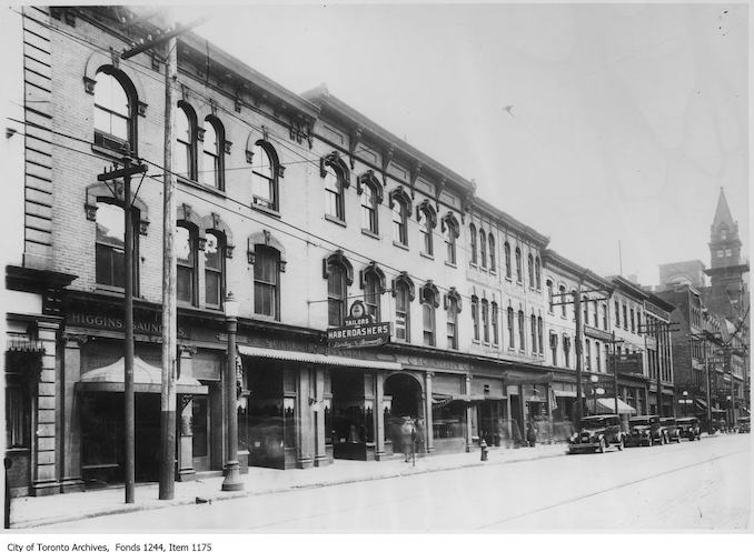 1927 - North side of King Street West, looking east to Bay Street