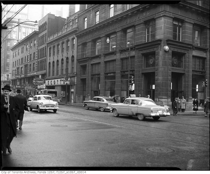 1950? - King Street East and Yonge Street