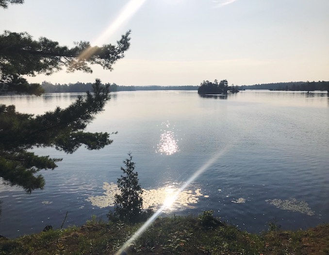 Favourite views, favourite place — the cottage in the Kawarthas. 