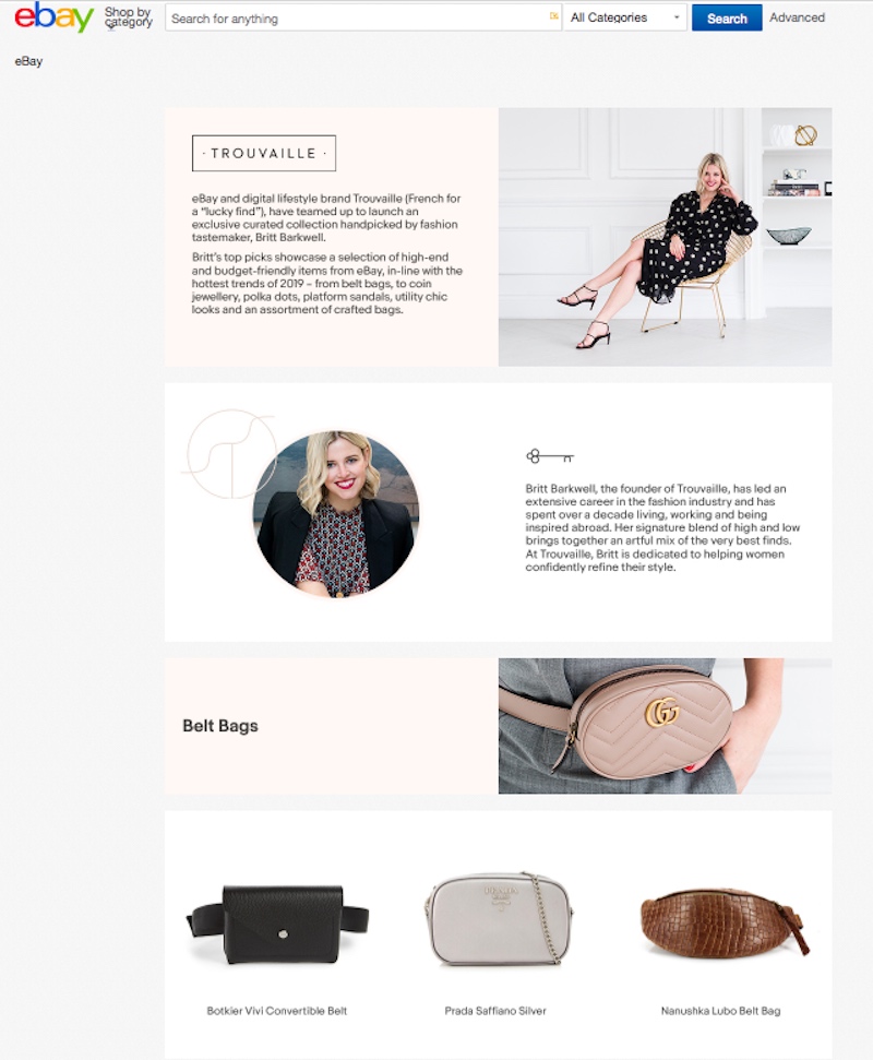 Trouvaille shopping website personal shopping style