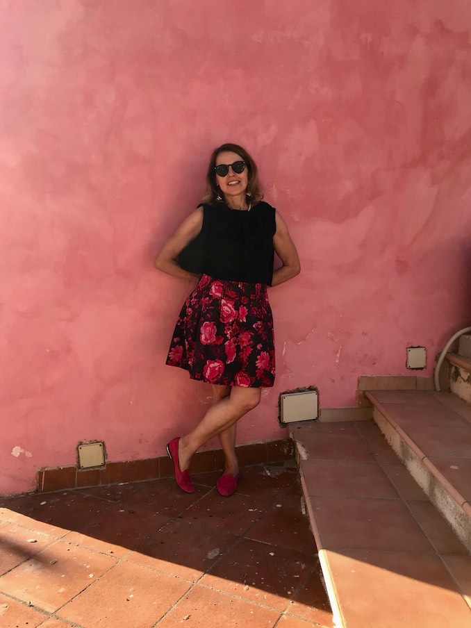 Cindi Emond - Pink on pink in Positano, Italy.