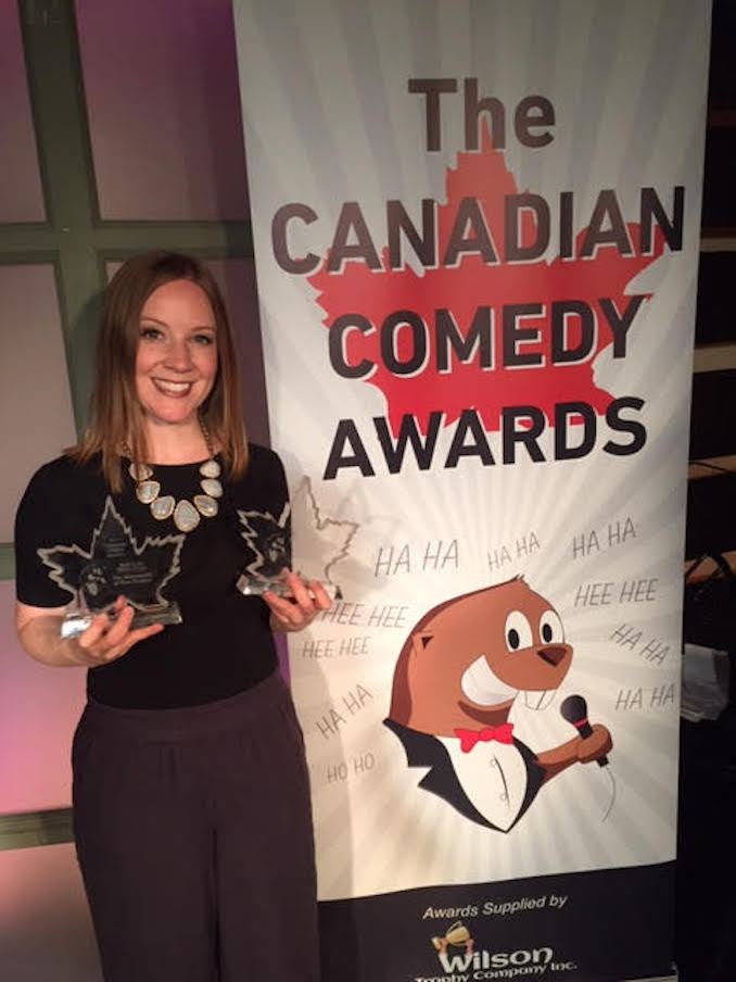5-Hold trophies the same way you hold gourds at the Canadian Comedy Awards 2018