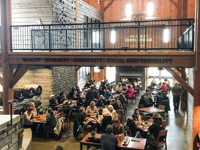 Cowbell Brewery interior 