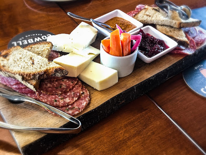 Cowbell Brewery ploughman's platter