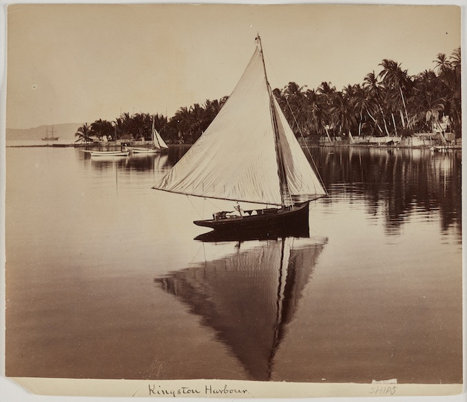 Valentine & Sons A Boat on Kingston Harbor, 1891 (variation) 21.59 cm x 26.67 cm albumen print Promised Gift of Patrick Montgomery