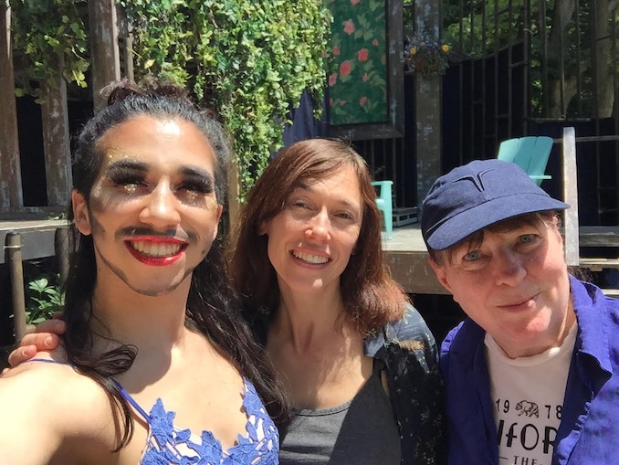 Severn Thompson - Celebrating Pride in the park with fabulous actors Heath V. Salazar and Nora McLellan!