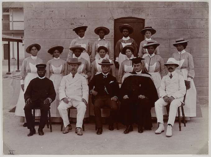 Glendairy Prison Officials, Barbados, 1909