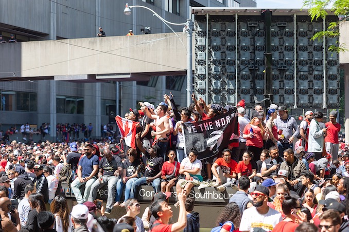 Championship parade in Toronto. Photo by Joel Levy
