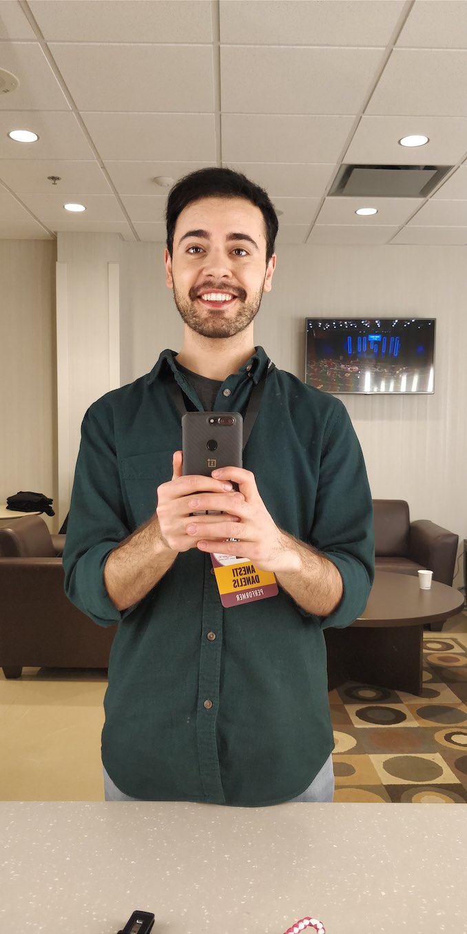 Green room right before I did my first comedy taping for CBC at the Winnipeg Comedy Festival. They had such nice snacks in that green room. Sometimes I close my eyes just to remember all the chocolate.