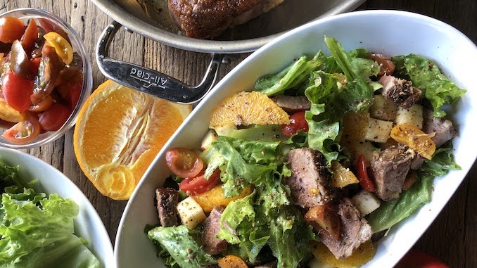 Garam Masala Duck Breast Salad w/ Broken Honey-Citrus Duck-Fat Vinaigrette