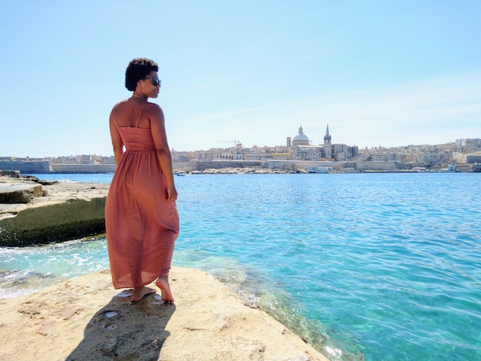 Andrea loves to travel and get away, exploring the world is so important, she can be seen here enjoying the beauty of Malta (2019).