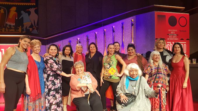 Opening night of The Unnatural and Accidental Women at the NAC, directed by Muriel Miguel. Working with and meeting Indigenous matriarchs that have cleared the way so that we can do the work we can do now. I mean, we’re definitely still fighting, but I am honoured as heck to be in the presence of these women.