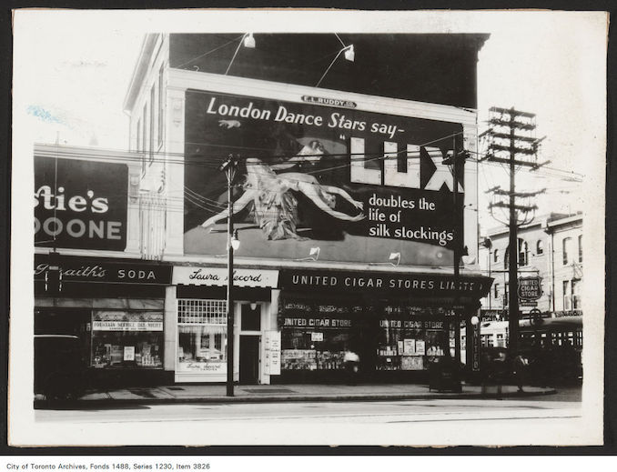 Atop a Laura Secord location and a United Cigar Stores Limited location