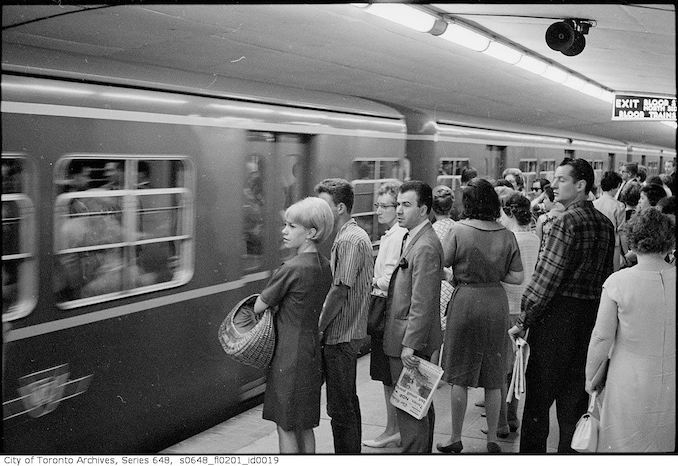 1966 - Crowds at Bloor-Yonge 2