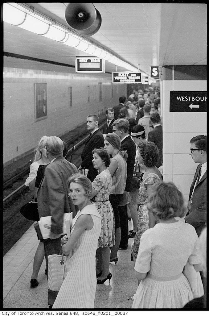 1966 - Crowds at Bloor-Yonge 4